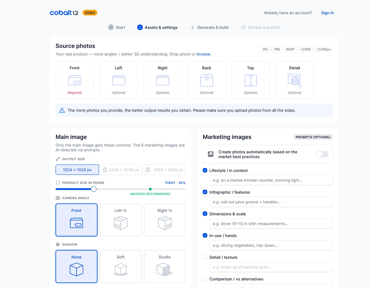 The upload step in Cobalt12